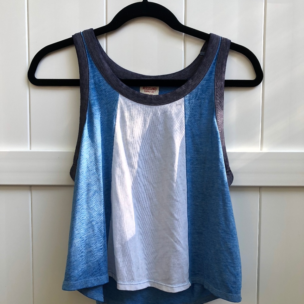 Target Blue & White Flow Tank in Women